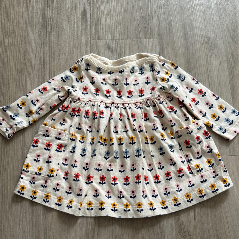 Hanna Anderson Floral Long Sleeve  Dress